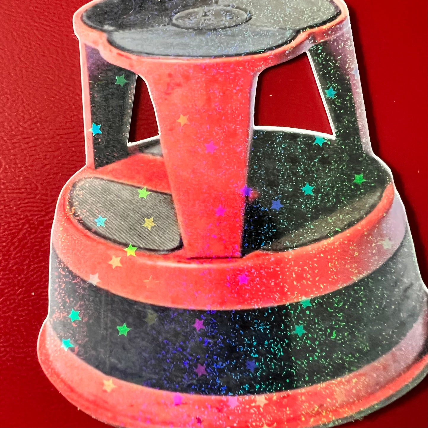 Vintage Library Stool Sticker or Magnet