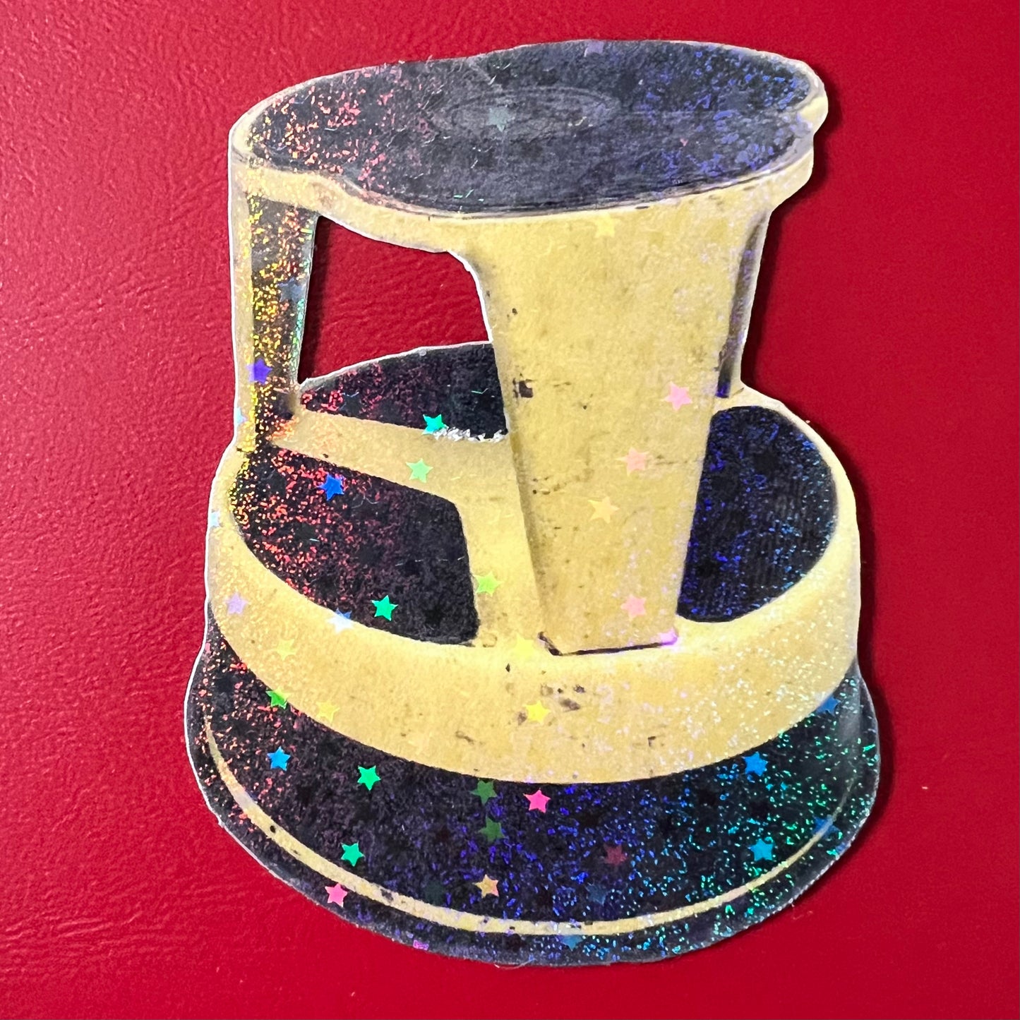 Vintage Library Stool Sticker or Magnet