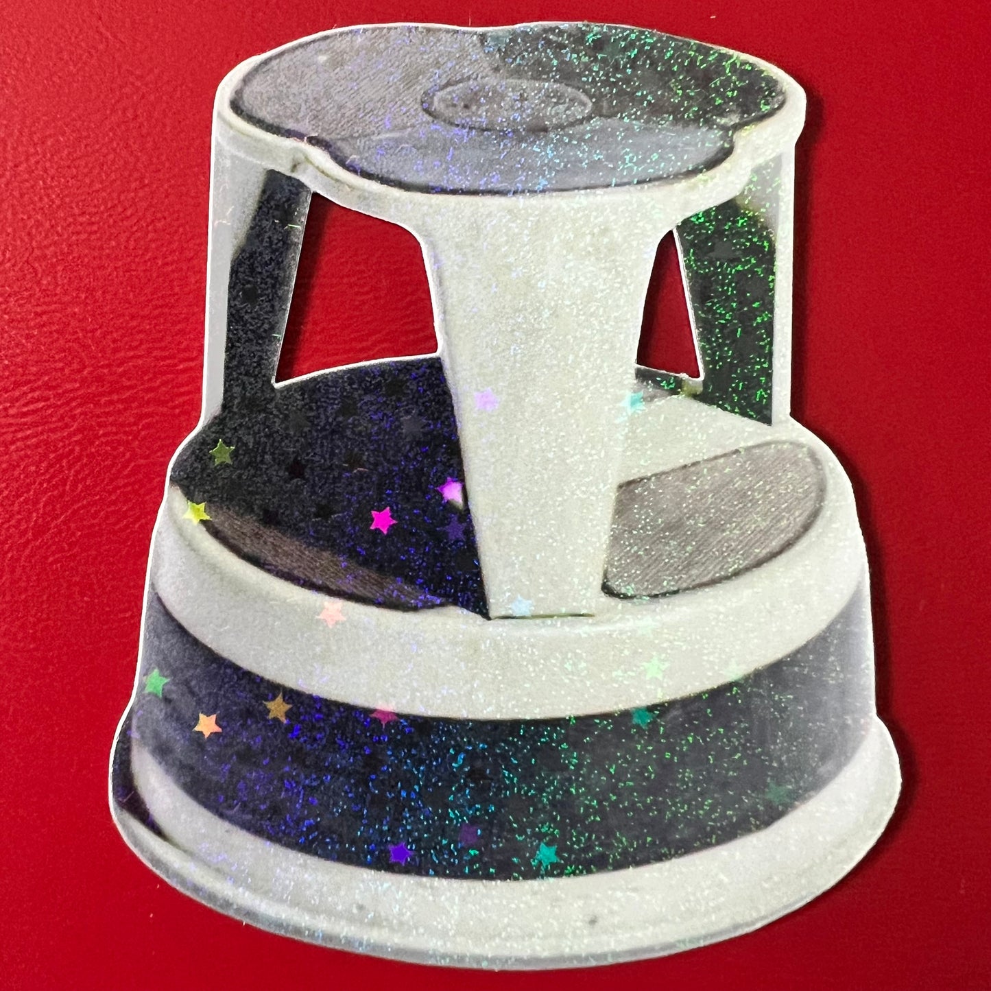 Vintage Library Stool Sticker or Magnet