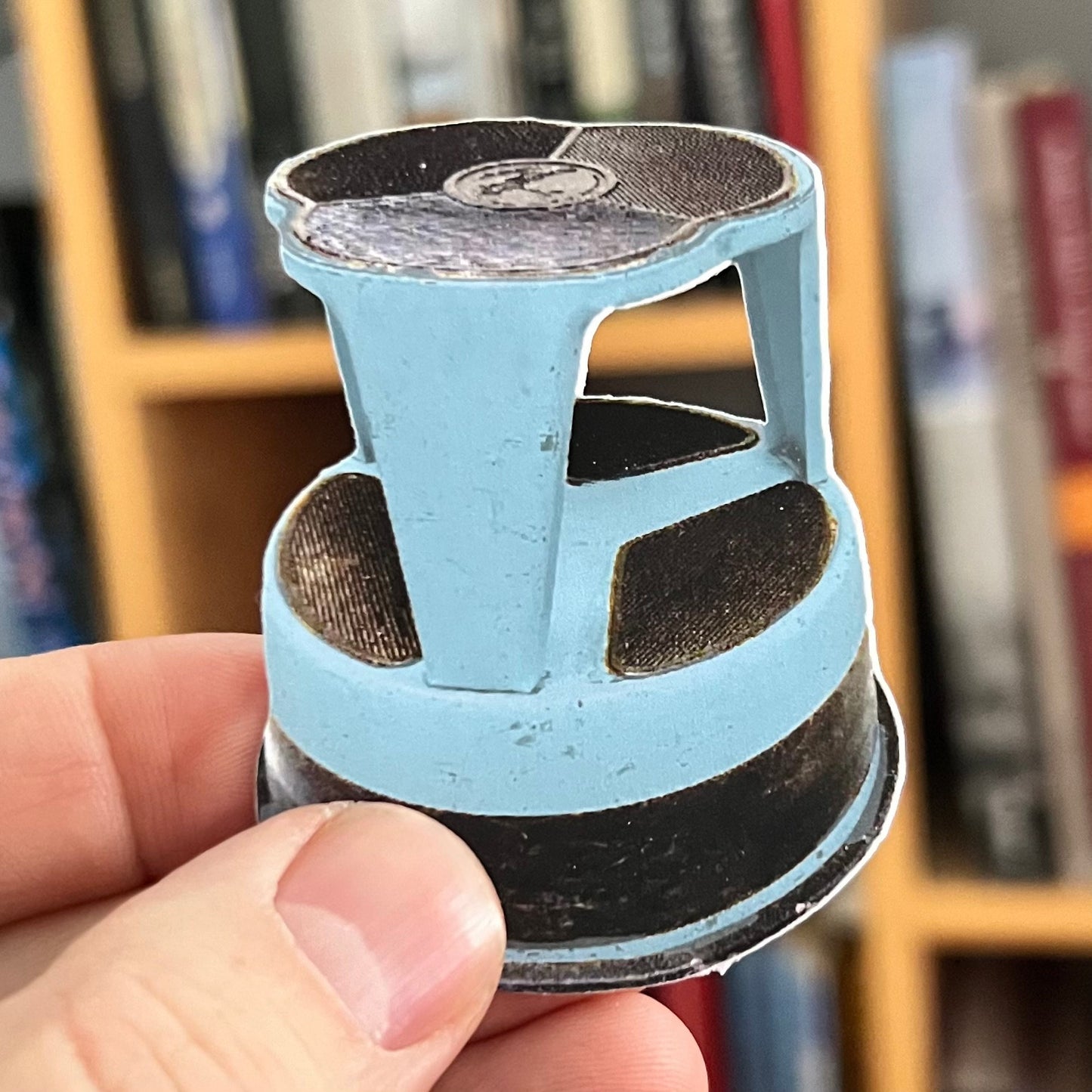 Vintage Library Stool Sticker or Magnet