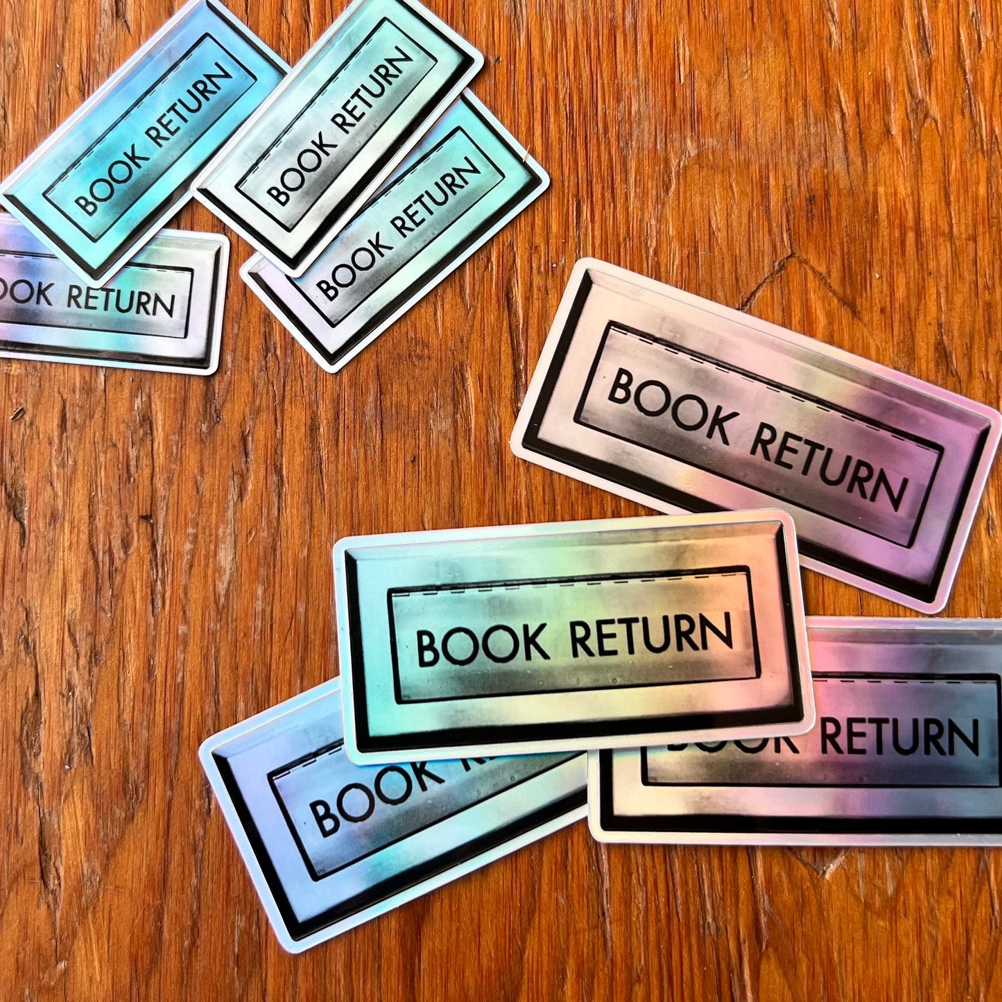 Book Return Holographic Sticker