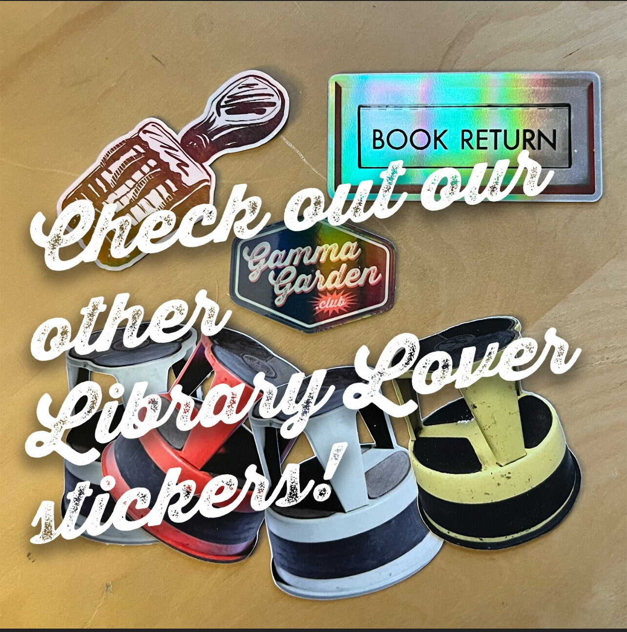 Book Return Holographic Sticker