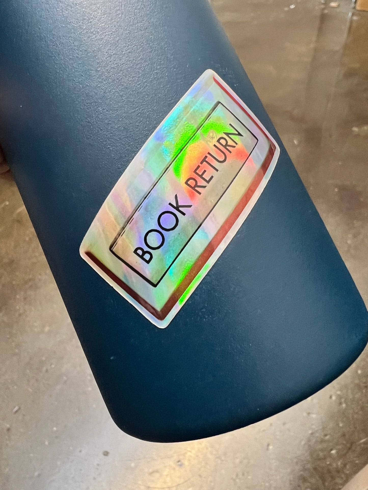 Book Return Holographic Sticker