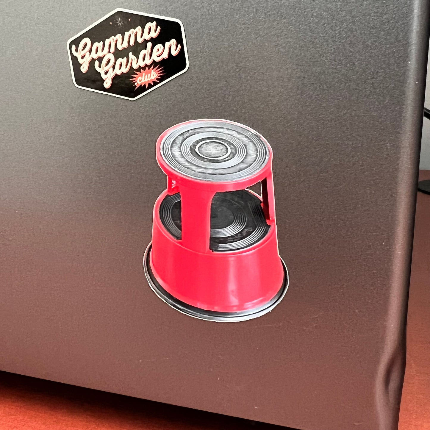 Classic Red Library Stool Sticker or Magnet