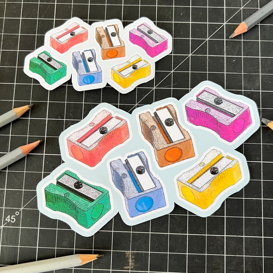 6 Color Pencil Sharpeners