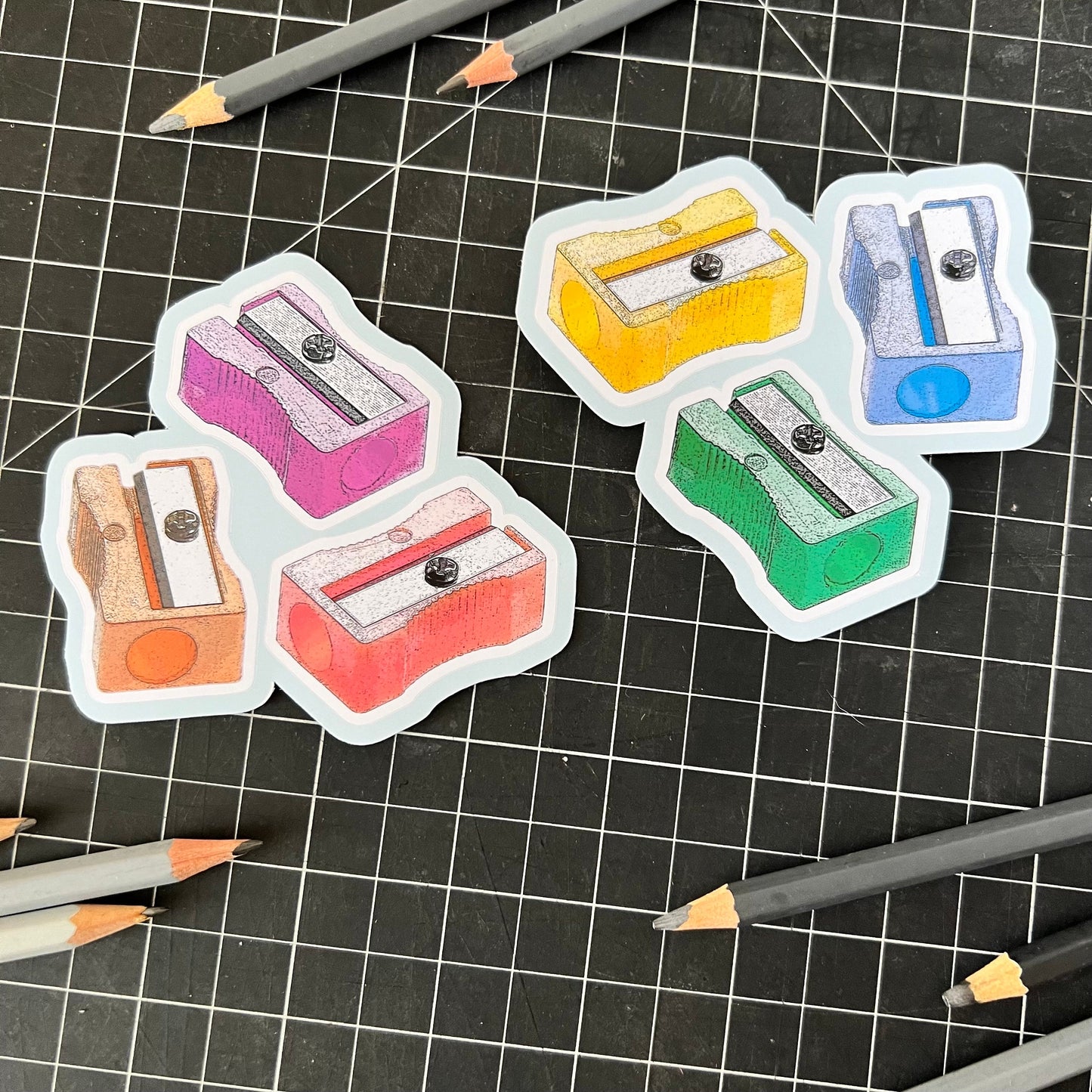 6 Color Pencil Sharpeners