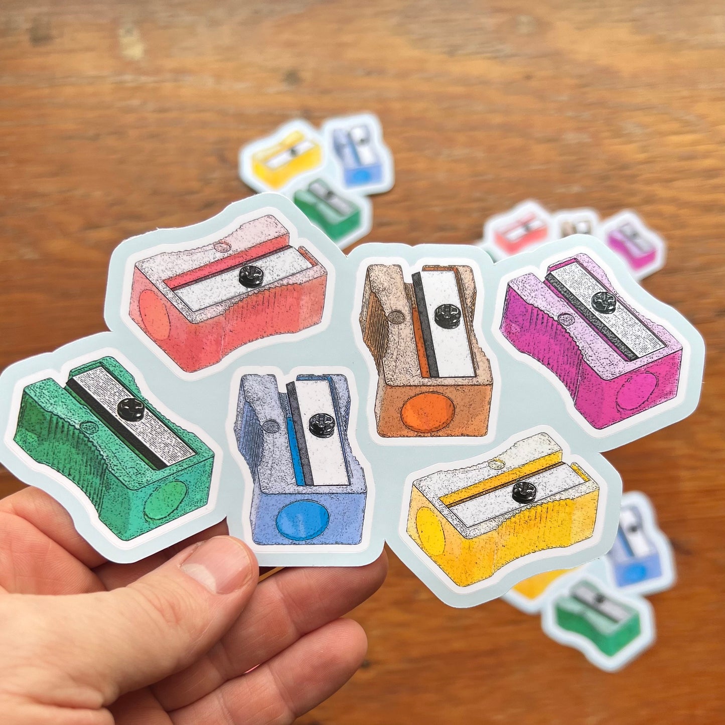 6 Color Pencil Sharpeners